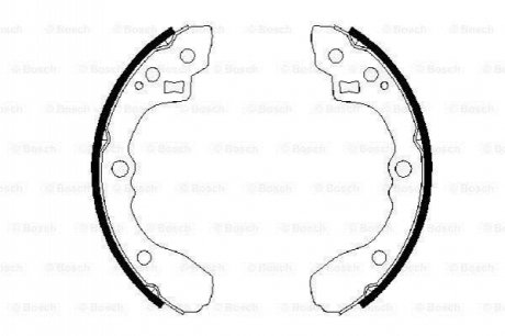 Гальмівні колодки, барабанні BOSCH 0 986 487 687 (фото 1)