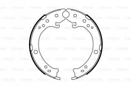 Гальмівні колодки, барабанные BOSCH 0 986 487 765 (фото 1)