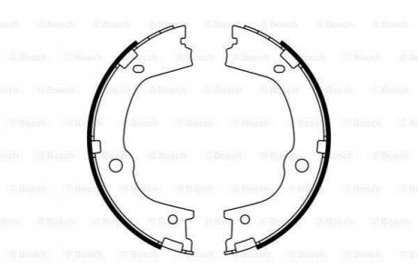 Гальмівні колодки, барабанные BOSCH 0 986 487 776 (фото 1)