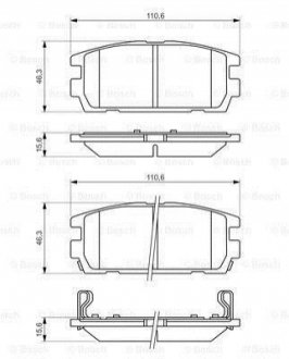 Гальмівні колодки, дискові BOSCH 0 986 494 137 (фото 1)