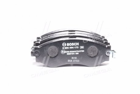 Гальмівні колодки, дискові BOSCH 0 986 494 173 (фото 1)