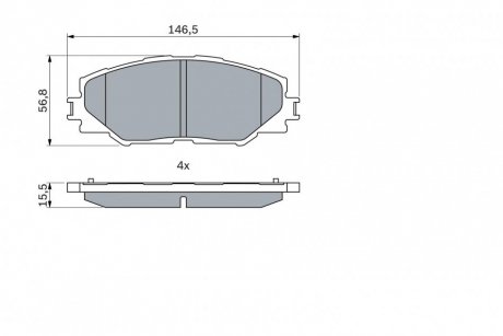 Колодки тормозные BOSCH 0 986 494 174 (фото 1)