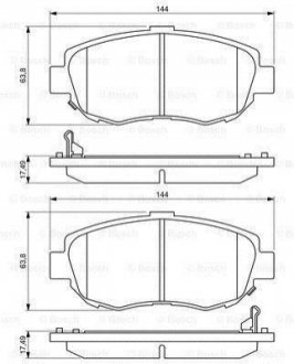 Гальмівні колодки, дискові BOSCH 0 986 494 211 (фото 1)