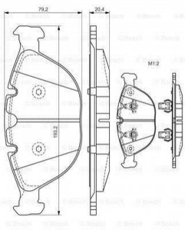 Колодки гальмівні дискові BOSCH 0 986 494 217 (фото 1)