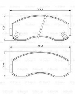 Гальмівні колодки, дискові BOSCH 0 986 494 314 (фото 1)