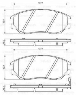 Колодки тормозные BOSCH 0 986 494 347 (фото 1)