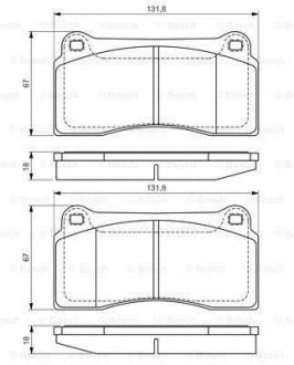 Гальмівні колодки, дискові BOSCH 0986494353 (фото 1)