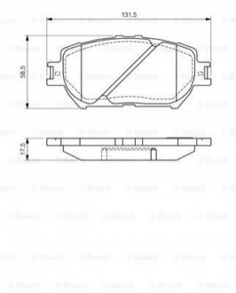 Гальмівні колодки, дискові BOSCH 0 986 494 363 (фото 1)