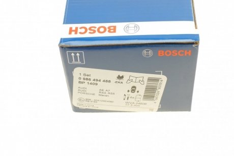 Гальмівні колодки, дискові BOSCH 0 986 494 488 (фото 1)