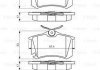 Гальмівні колодки, дискові BOSCH 0 986 494 598 (фото 8)