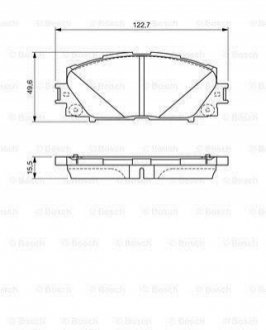 Гальмівні колодки, дискові BOSCH 0 986 494 670 (фото 1)