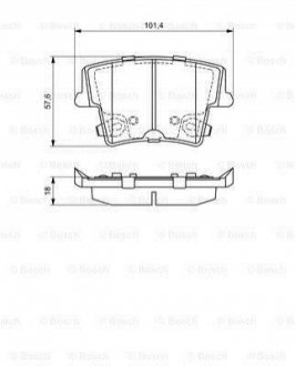 Колодки тормозные BOSCH 0 986 494 678 (фото 1)