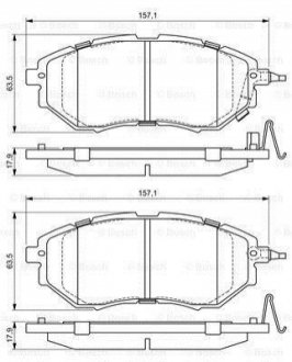 Гальмівні колодки, дискові BOSCH 0 986 494 679 (фото 1)