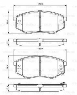 Гальмівні колодки, дискові BOSCH 0 986 494 692 (фото 1)