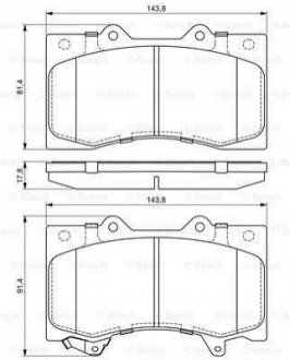 Колодки тормозные BOSCH 0 986 494 693 (фото 1)