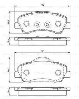 Гальмівні колодки, дискові BOSCH 0 986 494 713 (фото 1)