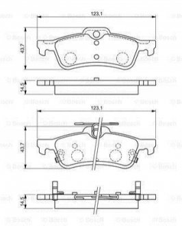 Гальмівні колодки, дискові BOSCH 0 986 494 719 (фото 1)