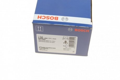 Гальмівні колодки, дискові BOSCH 0 986 494 771 (фото 1)