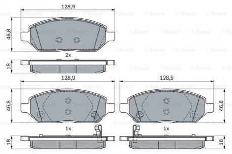 KLOCKI HAM. OPEL P. KARL 1,0 15-18 BOSCH 0986494906 (фото 1)