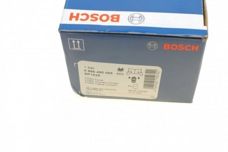 Гальмівні колодки, дискові BOSCH 0 986 495 066 (фото 1)