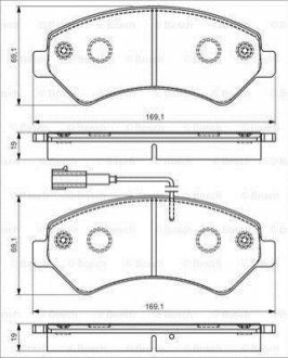 Колодки тормозные BOSCH 0986495095 (фото 1)