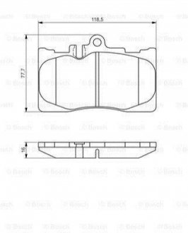 Колодки гальмівні дискові BOSCH 0986495138 (фото 1)