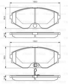 Дисковые тормозные колодки BOSCH 0986495147 (фото 1)