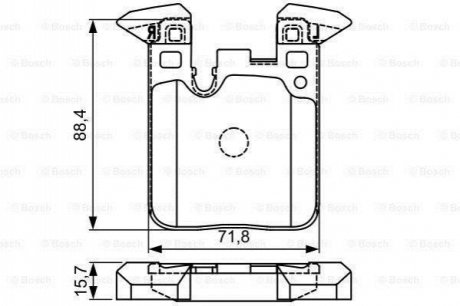 ДИСКОВI КОЛОДКИ ЗАДНI BOSCH 0 986 495 335 (фото 1)