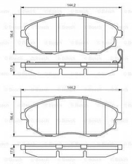 Гальмівні колодки дискові BOSCH 0986495353 (фото 1)