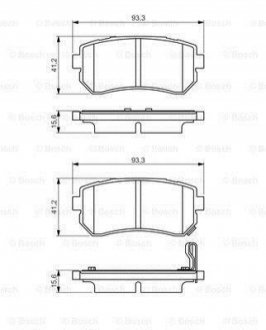 Гальмівні колодки дискові BOSCH 0 986 495 354 (фото 1)