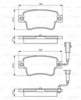 Гальмівні колодки, дискові BOSCH 0 986 495 355 (фото 1)