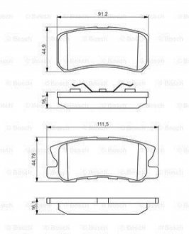 Дисковые тормозные колодки BOSCH 0 986 495 357 (фото 1)