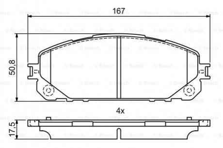 Колодки тормозные дисковые BOSCH 0 986 495 404 (фото 1)