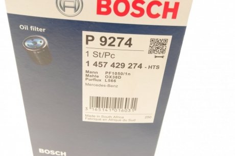 Фільтр масляний BOSCH 1 457 429 274 (фото 1)