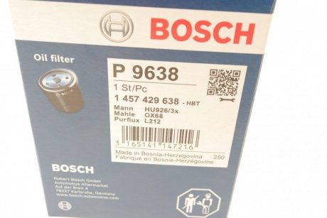 Фільтр масляний BOSCH 1 457 429 638 (фото 1)