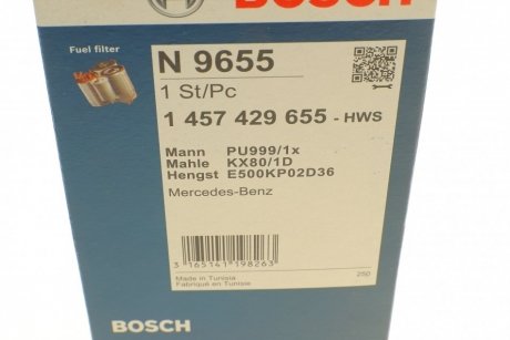 Фильтр топливный BOSCH 1 457 429 655 (фото 1)