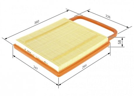 Фільтр повітря BOSCH 1 457 433 574 (фото 1)