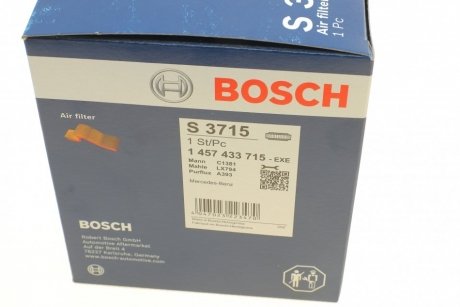 Фильтр воздушный MB A,VANEO BOSCH 1 457 433 715 (фото 1)