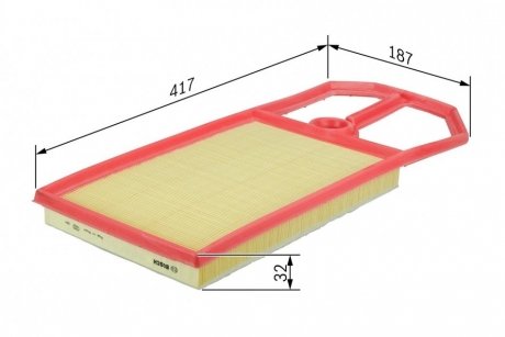 Фильтр воздушный SKODA OCTAVIA, VW GOLF BOSCH 1 457 433 716 (фото 1)