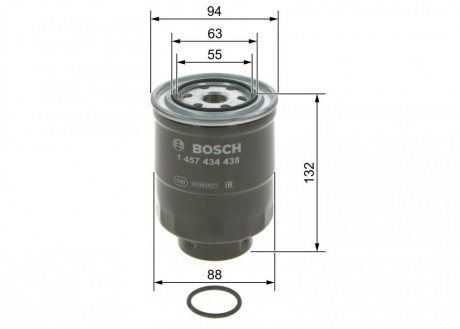 Фильтр топл. дизель MAZDA 3,5,6 D, TOYOTA BOSCH 1 457 434 438 (фото 1)