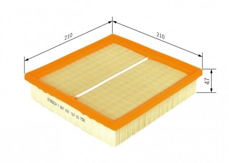 Фільтр салону BOSCH 1 987 431 167 (фото 1)