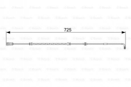 Датчик зносу гальмівних колодок BOSCH 1987473017 (фото 1)