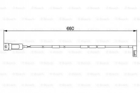 Сигнализатор, износ тормозных колодок BOSCH 1 987 474 909 (фото 1)