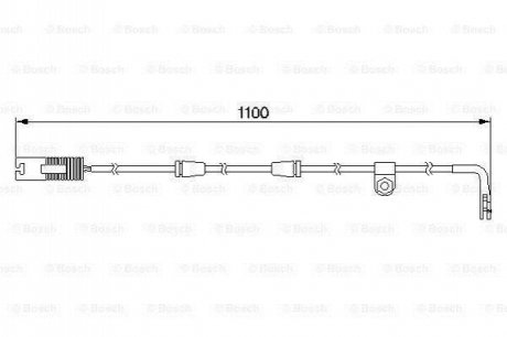 Датчик ЗНОШУВАННЯ ДИСК.КОЛ.ЗАД 1 987 474 942 BOSCH 1987474942 (фото 1)