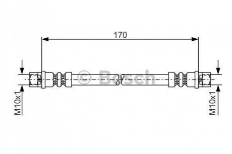 Шланг гальмівний BOSCH 1987476010 (фото 1)