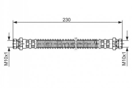 Гальмівний шланг BOSCH 1987476019 (фото 1)
