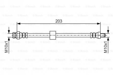 Гальмівний шланг BOSCH 1 987 476 035 (фото 1)