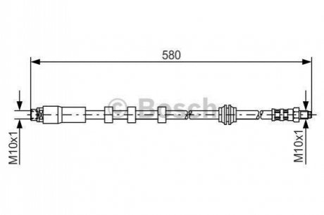Тормозний шланг BOSCH 1 987 476 093 (фото 1)