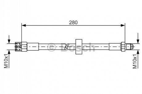 Шланг гальмівний BOSCH 1987476117 (фото 1)