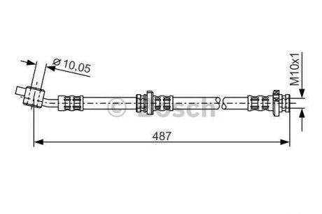 Шланг гальмівний BOSCH 1987476135 (фото 1)